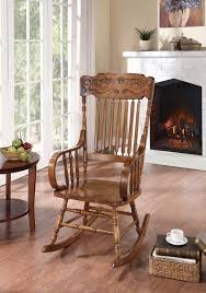 Wooden chairs are a versatile furniture option that can be used in any room of the house. Living Room Rocking Chairs Traditional Wooden Rocking Chair 600175 Rockers Midtown Outlet Home Furnishings