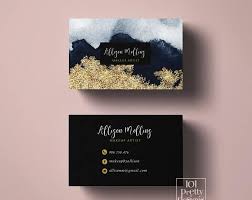 Black And Gold Card Design Watercolor Business Card Template Gold Printable Business Card Design Gold And Navy Business Cards Gold Paint Business Card Gold Foil Makeup Business Cards Watercolor Watercolor Business Cards Business Card Design Simple