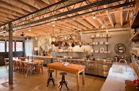 Unless you're remodeling an industrial size kitchen, buying them will be cheaper than getting all the special equipment necessary to make anything more than the plainest of doors. Industrial Kitchen Design Creates A Great Loft Style Atmosphere