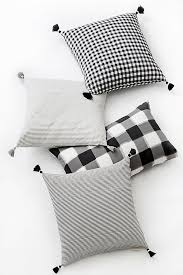 Black And White Buffalo Check Pillows Hobby Lobby Caitlin Wilson Black French Stripe Pillow Buffalo Check Pillows Stripe Pillow French Stripes