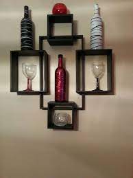 So let's grab a bottle poor a glass and salute. Wine Bottles Wine Glasses With Spray Paint And Glitter Easy And Fun Projects To Decorate The Kitch Wine Decor Kitchen Kitchen Decor Themes Wine Theme Kitchen