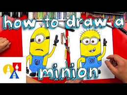 Learn How To Draw A Minion In A Few Easy Steps All You Need Is Something To Draw With And Follow Along With Us In 2020 Art For Kids Hub Minion