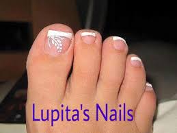 Diseño de uñas cortas para pies; Lupita S Nails Nuevos Modelos De Unas Para Pies Facebook