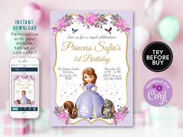 The floating palace (dvd), hd png download. Princess Sofia Birthday Invitation Sofia The First Invite Etsy Sofia Birthday Invitation Princess Birthday Invitations Birthday Invitations