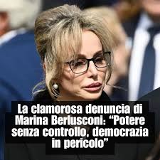 La clamorosa denuncia di Marina Berlusconi: “Potere senza controllo,  democrazia in pericolo” ⤵️⤵️