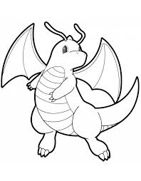 Dragonite coloring page from generation i pokemon category. Pokemon Dragonite Coloring Pages Pokemon Coloring Pages Pokemon Gyarados Coloring Pages