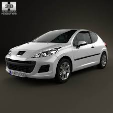 3d Model Of Peugeot 207 Hatchback 3 Door 2012 Hatchback Peugeot Car