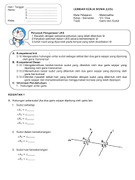 Materi materi ini juga sering digunakan sebagai bahan soal soal materi ini tercantum dalam pembelajaran matematika. Hubungan Antar Garis Kelas 4 Enak
