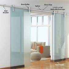 Glass Barn Door Hardware Kit For 2