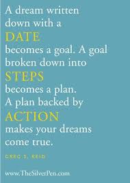 A Dream Written Down With A Date Becomes A Goal A Goal Broken Down Into Steps Becomes A Plan A Plan Backed By Words Inspirational Words Motivational Quotes