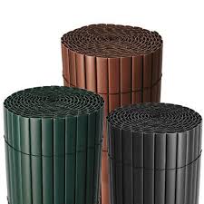 Bamboo can make great visual screens, used three 1500mm long troughs from our 500 modular series of planter boxes. Pvc Garden Screening Roll Fence Privacy Border Panel Bamboo Effect Fencing Cover Ebay