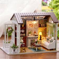 Cuteroom Forest Times Kits Wood Dollhouse Miniature Diy House Handicraft Toy2019 Unbranded Asshowninthepict Dollhouse Miniatures Diy Doll House Diy Dollhouse