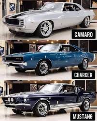 Awesome Classic Muscle Cars Classiccartrader Posted On Instagram Classicmustangz Camaro Vs Charger Vs Classi Camaro Classic Cars Muscle Camaro Vs Mustang