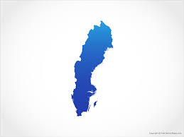 Sweden stretches about 990 miles north to south, and much of its territory is located within the arctic circle. Vector Map Of Sweden Sketch Free Vector Maps