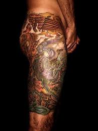 Upper Leg Tattoos For Men Dragon Tattoo On Upper Cute Leg Design Idea With Images Upper Leg Tattoos Upper Thigh Tattoos Thigh Tattoo Men
