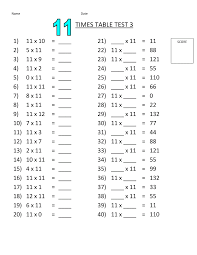Times Table Sheet For Learning Multiplication Times Tables Worksheets Easy Math Worksheets Free Printable Math Worksheets