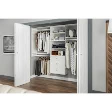 The drawer has a stylish molded front and comes with full extension ball bearing glides. Easy Track 24 In X 8 In X 14 In White Drawer Unit In The Wood Closet Accessories Department At Lowes Com Closet Kits Closet Renovation Wood Closet Shelves