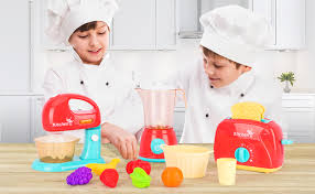 ¿estás acompañado de un amigo? Amazon Com Lbla Juego De Cocina Para Ninos Surtido De Aparatos De Cocina Con Mezclador Licuadora Tostadora De Alimentos Y Accesorios Gran Regalo De Aprendizaje Para Ninos Y Ninas Toys Games