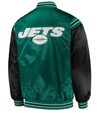 Satin Green And Black New York Jets Jacket Jacket Makers