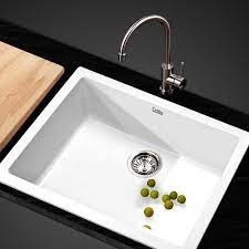 When you buy 2 or more. Cefito Stone Kitchen Sink 610mm X 470mm Granite Under Top Mount White Buy Laundry Cleaning 9350062248706