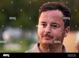 Paris, France. 04th Sep, 2024. EDF designer in charge of the flame ring  project, Axel Morales during the flight of the Olympic and Paralympic  cauldron