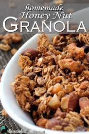 Homemade Honey Nut Granola Recipe Dishes And Dust Bunnies Honey Nut Granola Recipe Granola Recipe Homemade Nut Granola