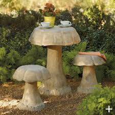 Outdoor Mushroom Table Grandin Road Outdoor Garden Whimsy Garden Art