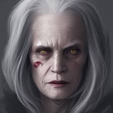 Hansel and Gretel and the terrible ugly witch , by H. R. Ginger, in the  style of Ginger, Grimm's Fairy Tales illustrated by H.R. Giger