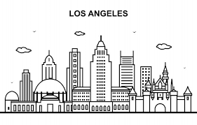 Find the perfect los angeles skyline silhouette stock illustrations from getty images. Los Angeles Skyline Images Free Vectors Stock Photos Psd