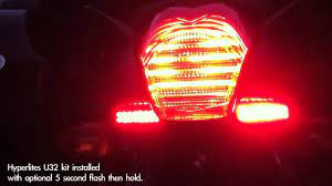 Hyper Lite Led Motorcycle Brake Lights Youtube