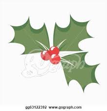 Drawings Of Holly And Berries Drawings Holly Berry Leaves And Fruits Symbol Of Christmas Stock Vector Art Berries Clip Art