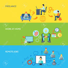 The below list of freelance jobs will surely help you to have a clear idea. Freelance Online Work At Home And Remote Jobs Flat Color Banner Royalty Free Cliparts Vectors And Stock Illustration Image 42623299