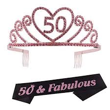 Birthday Crown And Sash 50th Birthday Tiara And Sash 50th Birthday Crown And Sash Https Www Amazon Com Dp B07ryg6lc7 Ref Cm Sw R Pi Dp Birthday Tiara Birthday Crown 50th Birthday