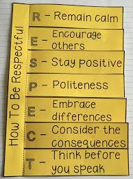 If you are respectful , you show respect for someone. Image Result For How To Be Respectful How To Treat Others Teaching Respect Respect Lessons Social Skills