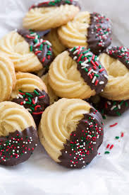 Cookie dough was rolled into logs and frozen as well. Butter Cookies Cooking Classy