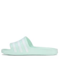 Adidas Womens Adilette Aqua Slide Sandals Ice Mint White