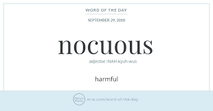 Word Of The Day Nocuous Merriam Webster New Words With Meaning Weird Words Words