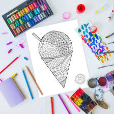 Red snow, green snow, and brown snow are relatively common. Sweet Zentangle Snow Cone Coloring Page Kids Activities Blog