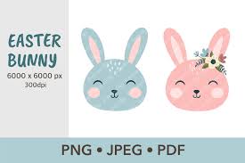Bunny face illustrations & vectors. Bunny Face Easter Baby Girl And Boy Sublimation Designs 1204138 Illustrations Design Bundles