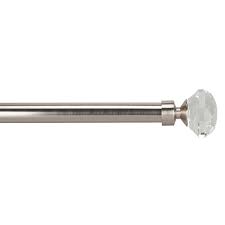 All silver curtain poles are available for uk delivery. Buckingham 25 28mm Pole 170 300cm Satin