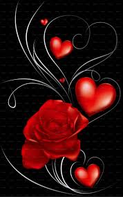 Red heart shape neon light on dark wall backgorund. Red Heart Black Background Hd Wallpaper Jawel Home Ideas