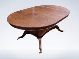 Antique pedestal tables were first seen in the early 18th century in the form of a tripod table, used to hold candles. 8ft Antique Oak Oval Extending Single Pedestal Dining Table Regency Manner