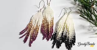 13 free jewelry patterns from prima bead. Diy Beaded Frilly Fringe Earrings With Free Pattern Tutorial