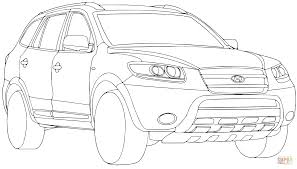 Hyundai Santa Fe Super Coloring Hyundai Santa Fe Cars Coloring Pages Pictures Of Sports Cars