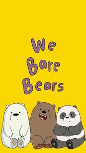 Bear Wallpaper Tumblr Wallpaper Iphone Wallpaper We Bare Bears Wallpaper Yellow Di 2020 Beruang Kutub Cara Menggambar Kartun