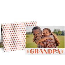 Handmade father's day card and envelope, grandpa father's day, bears, dad and me, fishing fathers day card, square card. Father S Day Photo Card For Grandpa Pinhole Press