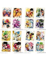 Avatars with jm alternate clothes. Dragon Ball Shikishi Art 8 Full Set X17 Cards Bandai