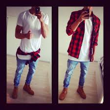 Black And White Checkered Shirt Outfit Men Outfit Oversized White Tee Jumberjack Shirt Timberlands Streetwear Streetfashion Pinterest Jazzlin Flannel Outfits Men Urban Fashion Urban Wear Women