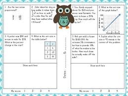 7th Grade Common Core Ratios And Proportional Relationships Review Booklet Middle School Math Classroom Math Examples Math Interactive Notebook