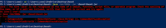 Powershell Does Not Recognise Java As The Name Of A Cmdlet Function Script File Or Operable Program Stack Overflow